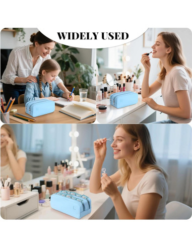 Estuche Organizador de Lentes de Contacto Diario Azul - 100 Lentes