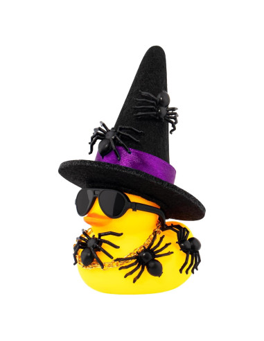 Patito de Goma Halloween Wonuu con Sombrero y Gafas - Mini