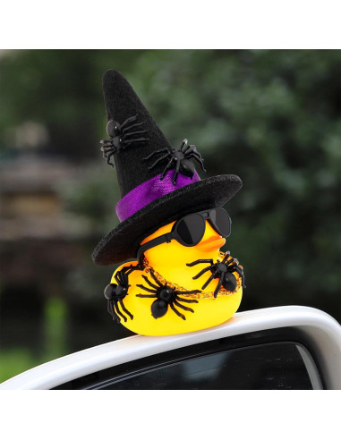 Patito de Goma Halloween Wonuu con Sombrero y Gafas - Mini