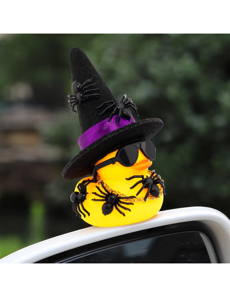 Patito de Goma Halloween Wonuu con Sombrero y Gafas - Mini
