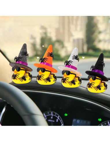 Patito de Goma Halloween Wonuu con Sombrero y Gafas - Mini