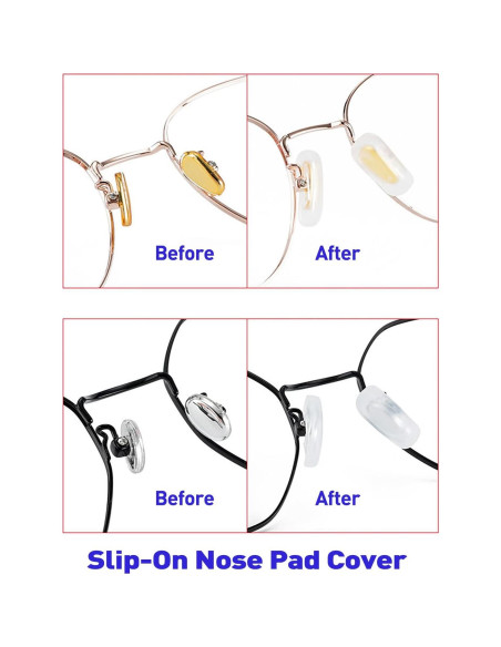 Almohadillas de Silicona para Gafas Gdnmpat 10 Pares Talla L