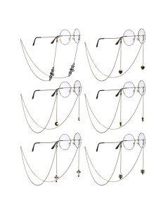 Cadena de Gafas Flutesan 6 Piezas Unisex Estilos Variados