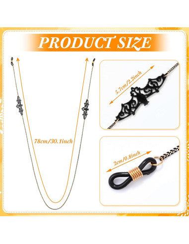 Cadena de Gafas Flutesan 6 Piezas Unisex Estilos Variados