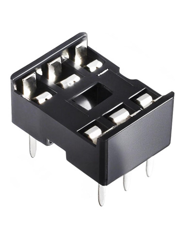 10 Piezas Zócalo IC DIP 6 Pines 2.54mm FOCMKEAS