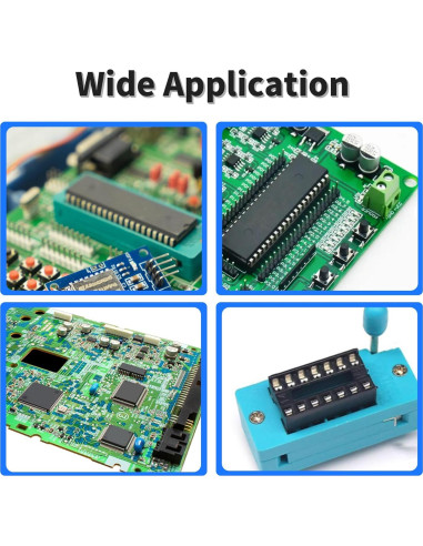 10 Piezas Zócalo IC DIP 6 Pines 2.54mm FOCMKEAS