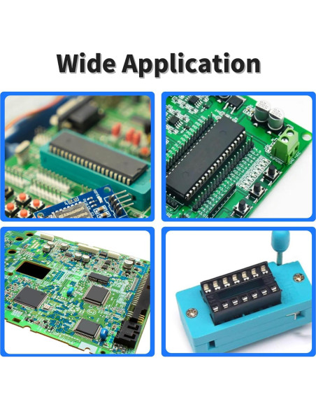 10 Piezas Zócalo IC DIP 6 Pines 2.54mm FOCMKEAS