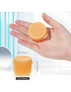 Juegos de 4 Tarros de Silicona RONRONS 20ml a Prueba de Fugas 2