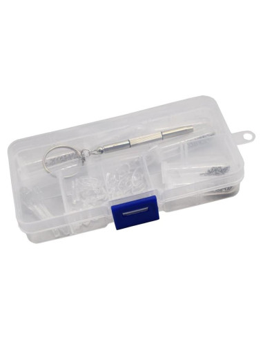 Kit de reparación de gafas Motanar con tornillos y almohadillas