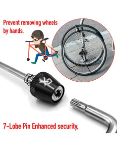 Cerradura Antirrobo ONIPAX 7 Lóbulos para Buje de Bicicleta 2