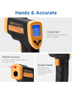 Termómetro Infrarrojo Etekcity Lasergrip 749 -50C a 380C 2