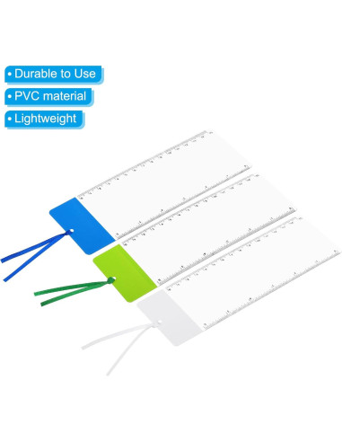 Marcador Lupa PATIKIL 3X con Regla - Paquete de 3 Colores