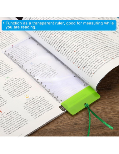 Marcador Lupa PATIKIL 3X con Regla - Paquete de 3 Colores