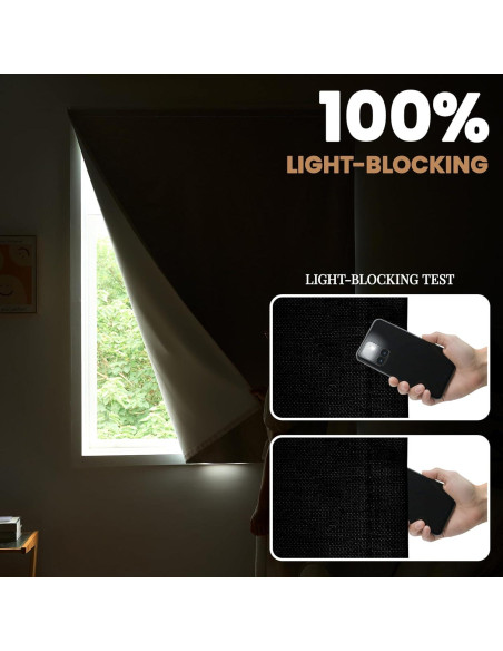 Cortina Adhesiva Opaca Jilron 116.84x152.4 cm Negra