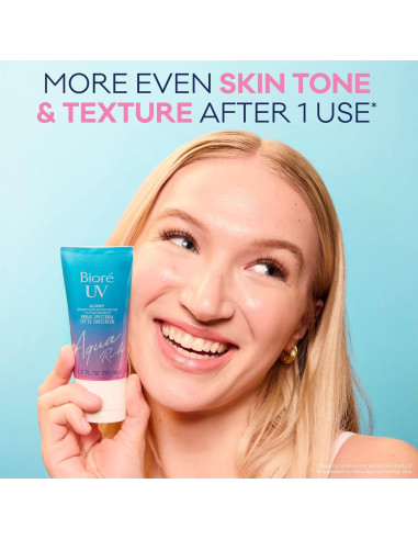 Hidratante Facial Bioré UV Aqua Rich con SPF 50 y Niacinamida