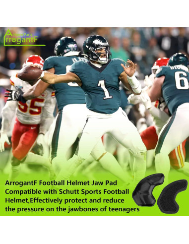 Almohadilla de Mandíbula ArrogantF para Casco Schutt F7 - 3/4''