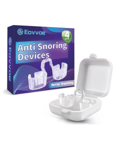 Dispositivos Anti Ronquidos Eovvoe - Paquete de 4 Reutilizables