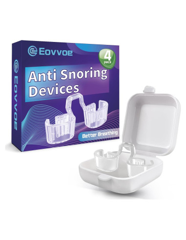 Dispositivos Anti Ronquidos Eovvoe - Paquete de 4 Reutilizables