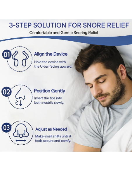 Dispositivos Anti Ronquidos Eovvoe - Paquete de 4 Reutilizables