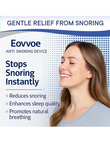 Dispositivos Anti Ronquidos Eovvoe - Paquete de 4 Reutilizables