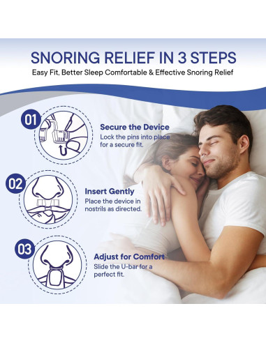 Dispositivos Anti Ronquidos Eovvoe - Paquete de 4 Reutilizables