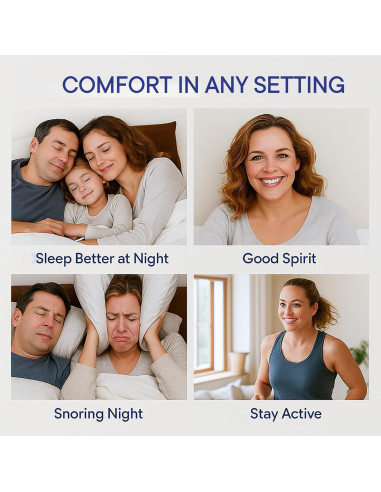 Dispositivos Anti Ronquidos Eovvoe - Paquete de 4 Reutilizables