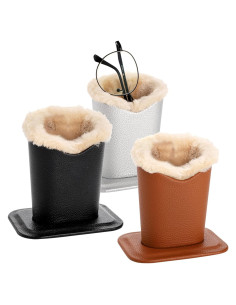 Soporte para Gafas ZOOFOX Pack de 3 Cuero PU Organizador
