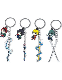 Llave de Anime Demon Slayer Giyuu - Joyería de Esmalte 2