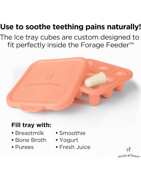 Bandeja de Hielo Moss and Fawn - Silicona para Bebés 8 ml