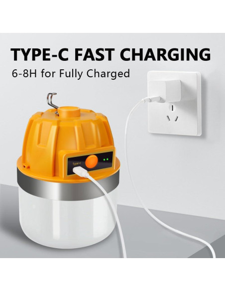 Linterna LED KINQILIN 13600mAh 1800LM Impermeable IPX5