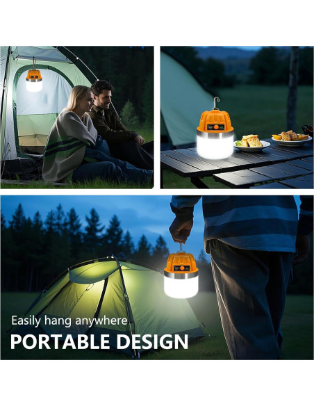 Linterna LED KINQILIN 13600mAh 1800LM Impermeable IPX5