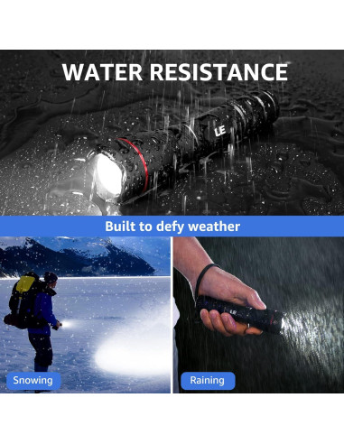 Linterna LED Recargable Lepro LP3000 1000 Lúmenes Impermeable