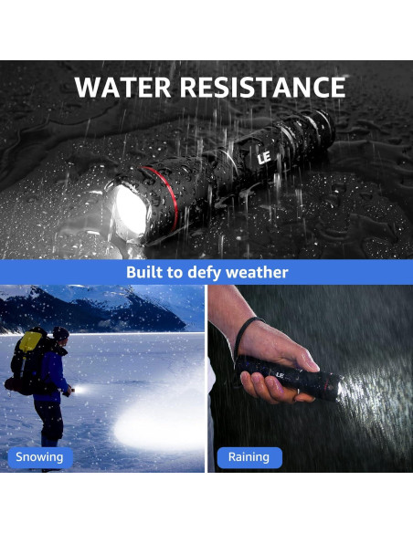 Linterna LED Recargable Lepro LP3000 1000 Lúmenes Impermeable