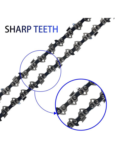 Cadena de Motosierra 14" Opuladuo 3PC 52 Enlaces Reemplazo