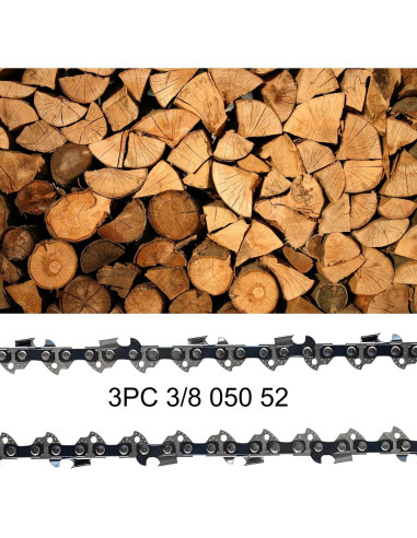 Cadena de Motosierra 14" Opuladuo 3PC 52 Enlaces Reemplazo