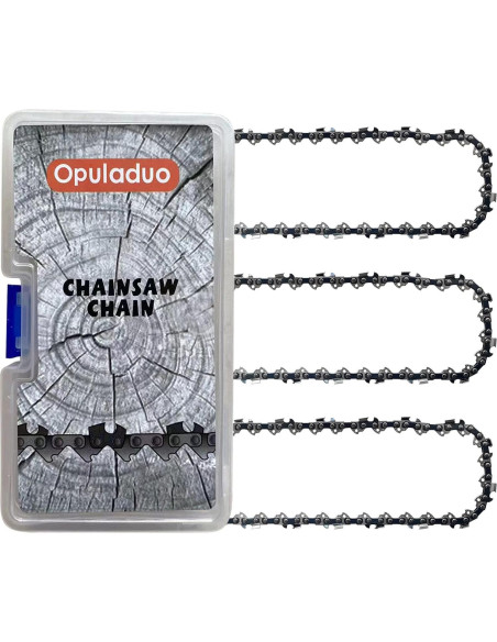 Cadena de Motosierra 14" Opuladuo 3PC 52 Enlaces Reemplazo