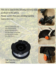 Bobina de Reemplazo AF1003ZP Black Decker para Desmalezadora 2