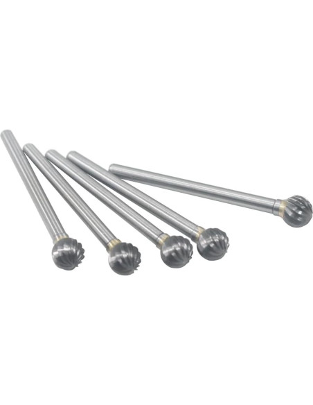 Juego de Fresas de Bola de Carburo Tungsteno 6mm Luo ke - 5 Pcs