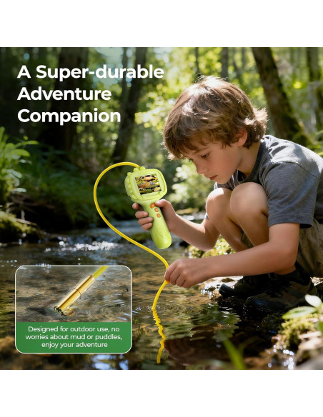 Cámara de Endoscopio Recargable para Niños G21 Verde Pale