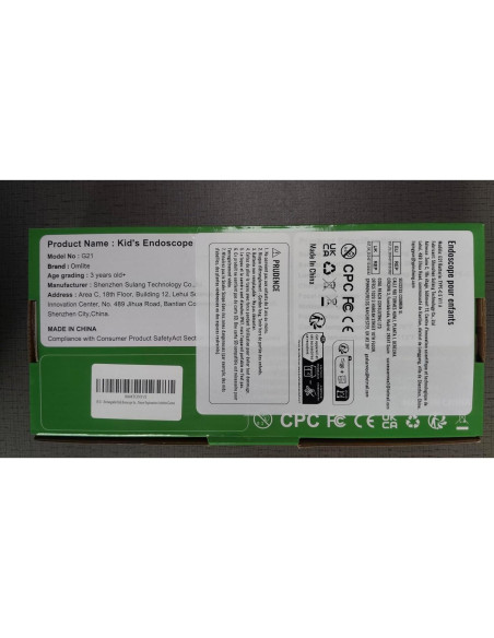 Cámara de Endoscopio Recargable para Niños G21 Verde Pale