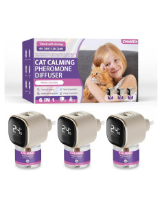 Difusor Calmante para Gatos Alivio Estrés Feromonas 3 Unidades