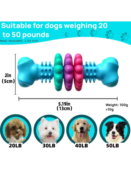 Juguete para Perros Pequeños SIDAEREN Hueso TPR 13cm