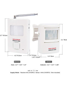 Alarma de Ladrido de Perro S SELDORAUK - 1 Sensor + 1 Receptor 2