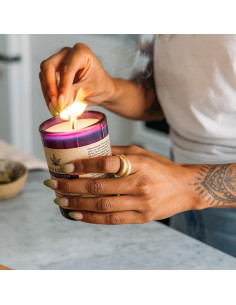 Vela Eliminadora de Olores a Humo Cannabolish Lavanda 198 g 2