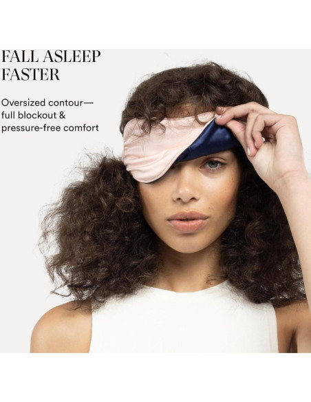 Máscara de Sueño Clementine Rosa Ballet con Seda de Bambú