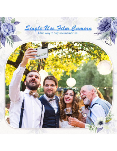 Paquete de 10 Cámaras Desechables Kanayu Amapola Azul 35mm