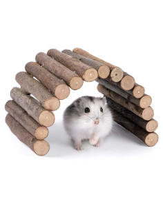 Puente de Escalera de Madera Niteangel 21.3x9.9cm para Hámsters