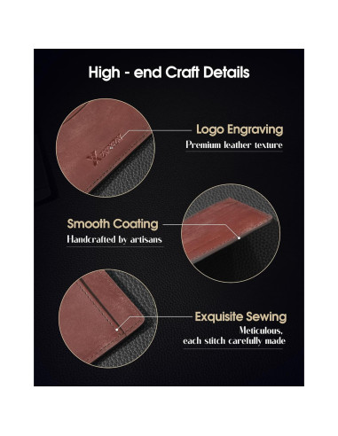 Billetera Slim de Cuero Italiano Minimalista con Bloqueo RFID