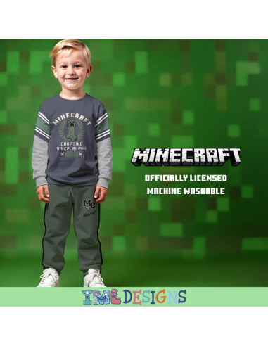 Conjunto de Ropa Minecraft para Niños - Camiseta y Jogger