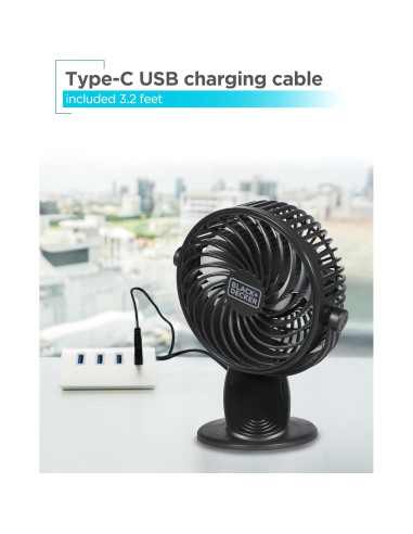 Ventilador de Enfriamiento Convertible BLACK+DECKER 10.16 cm 2-Pack